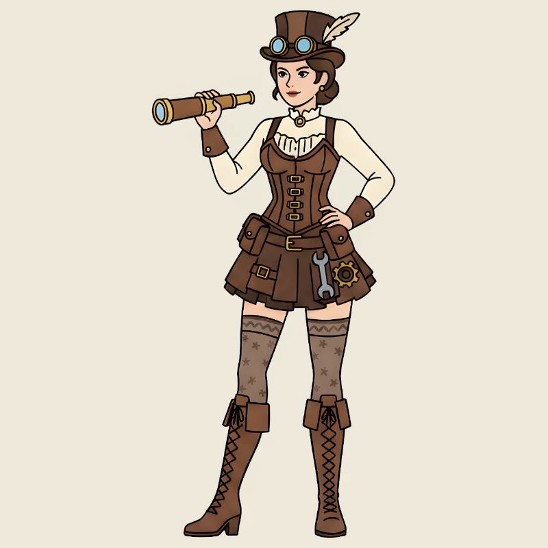 Steampunk Frau