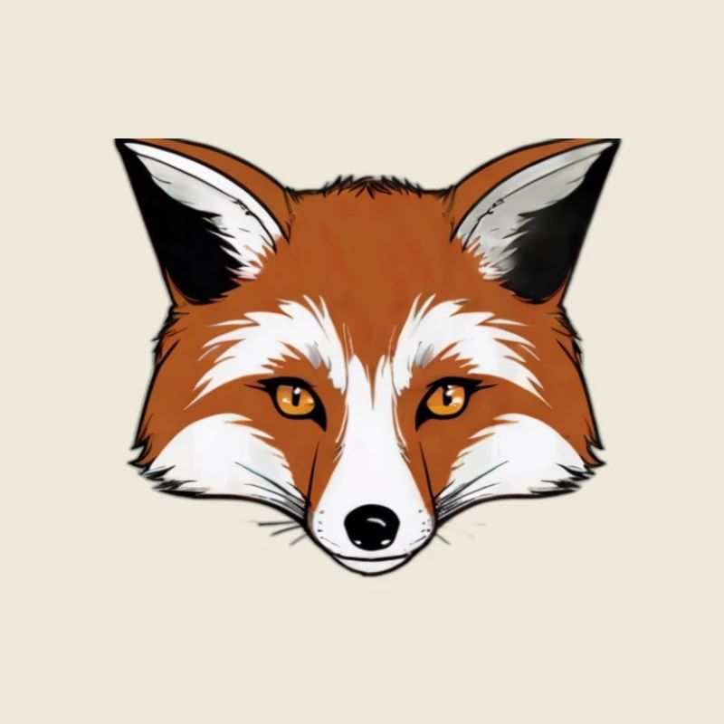 Tête de renard comique