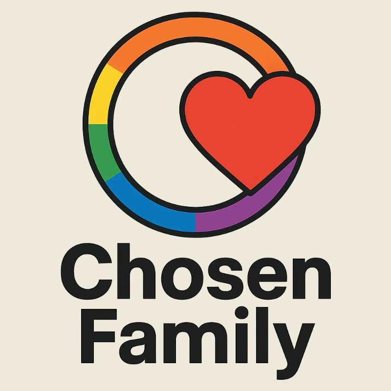 Inclusive heart with rainbow frame