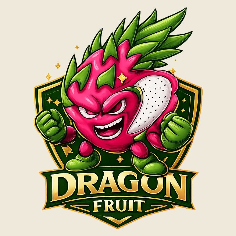 Dragon Fruit Energetic Mascot