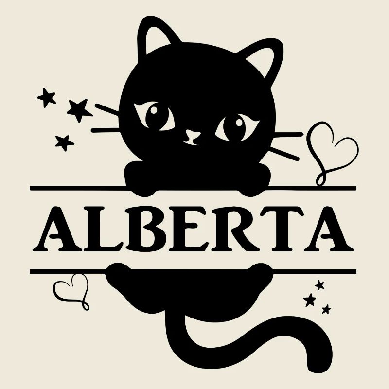 t-shirt Alberta t-shirt idée cadeau chat Katze