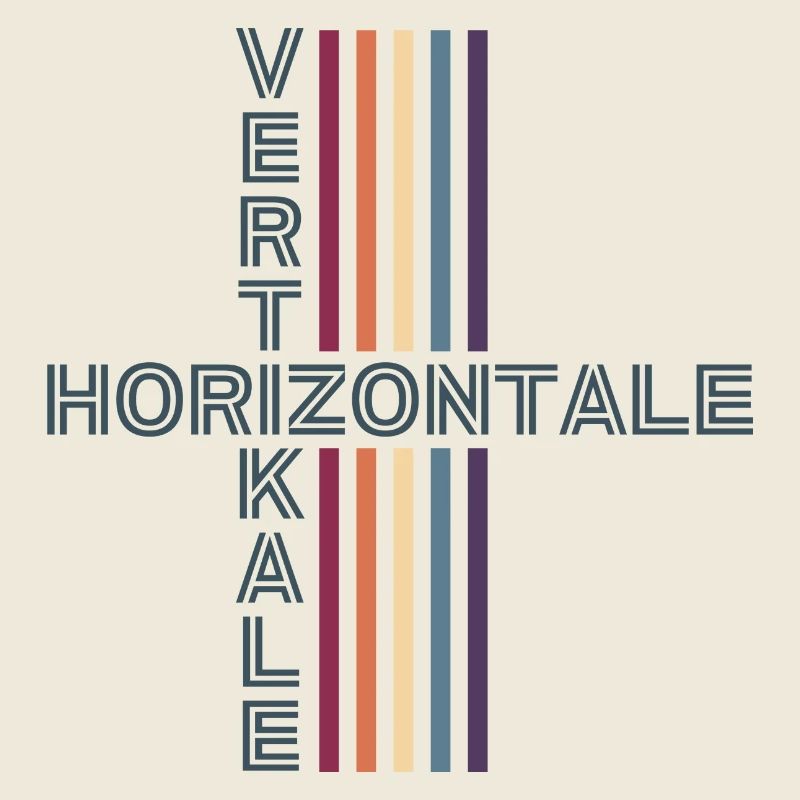 Horizontal Vertical Retro Vintage