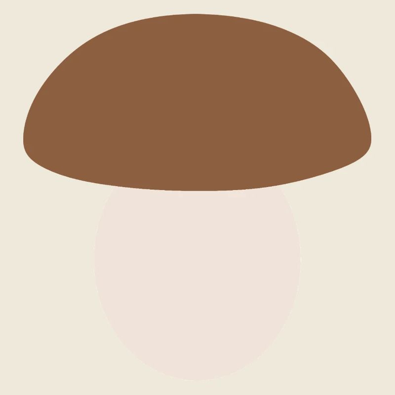 Art minimaliste de la nature des champignons
