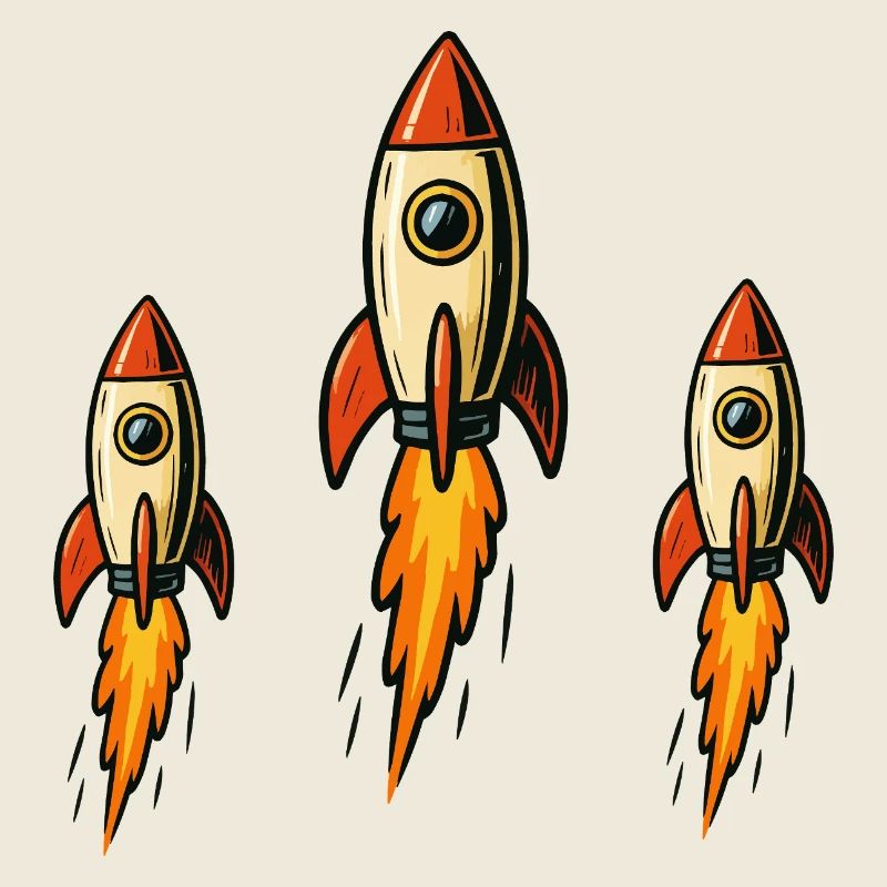 Three missiles