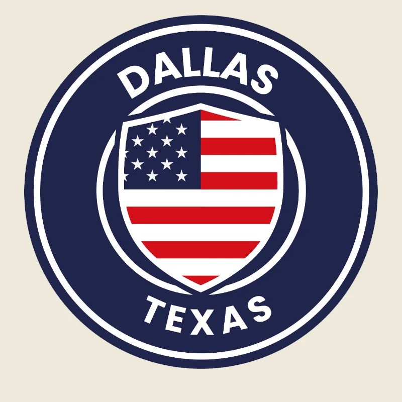 Dallas Texas Emblem-Schild