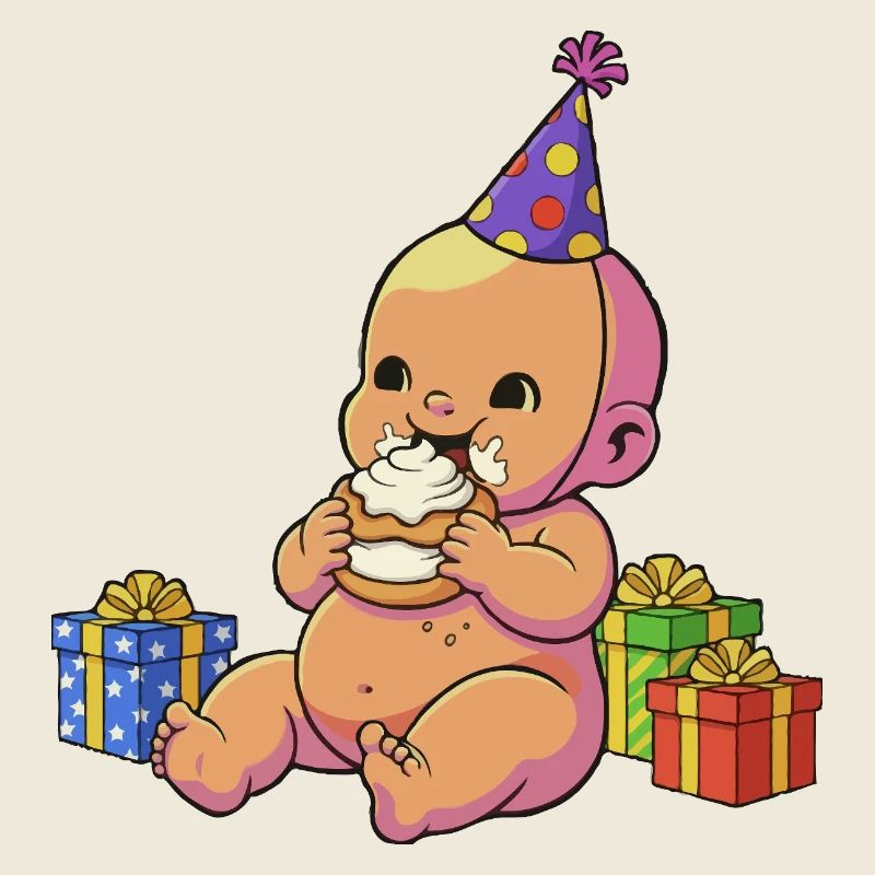 Bébé Cupcake d’anniversaire