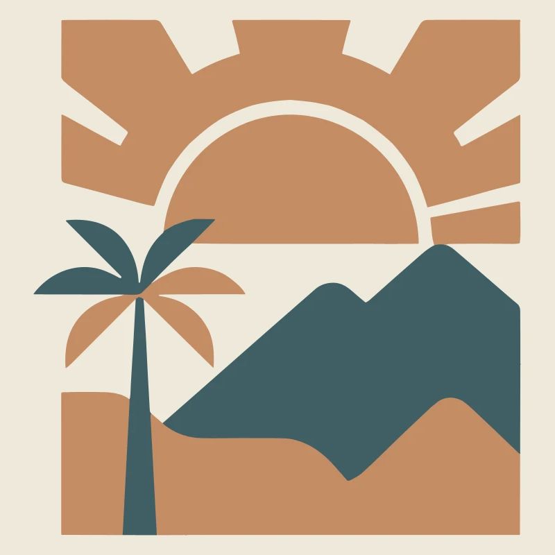 Vintage Wüste Desert Boho Art 