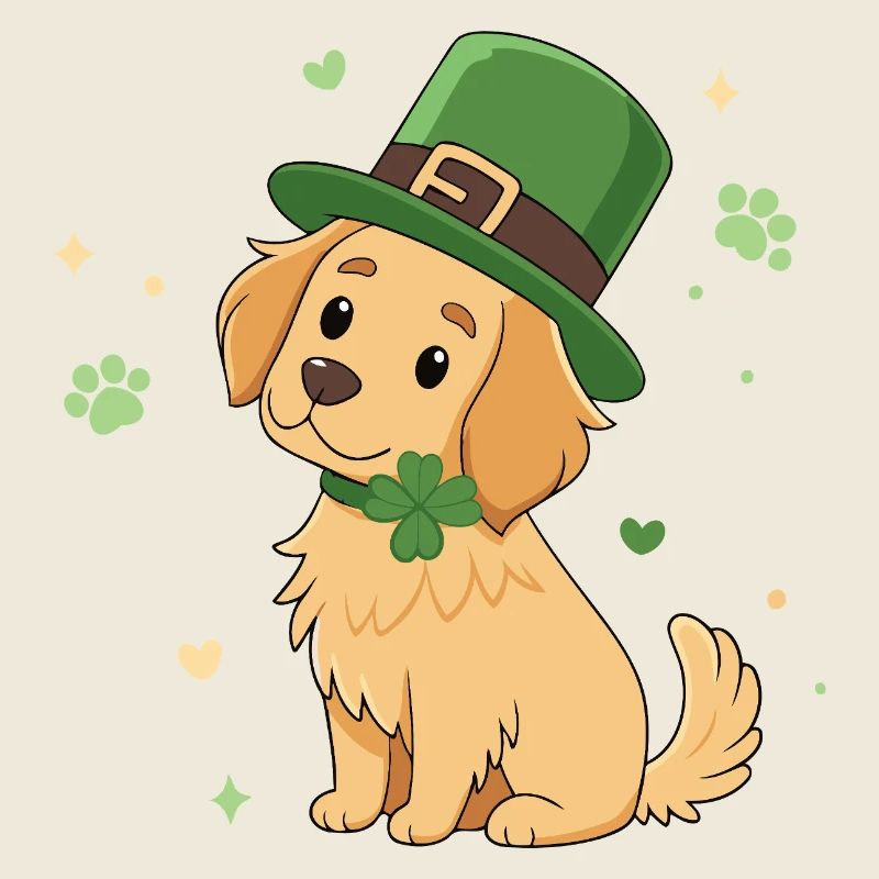 Glücklicher irischer Welpe