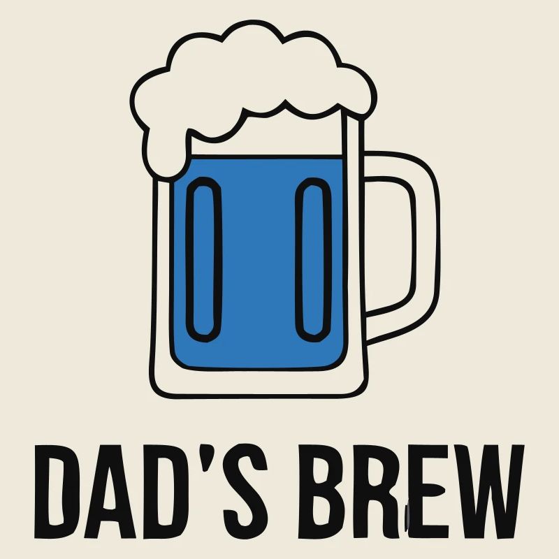 Kühles Dads Brew Bierglas Papa