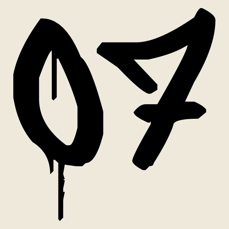 Nummer 07 Urbaner Graffiti-Stil