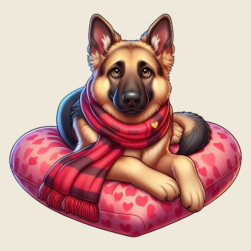 Deutscher Schäferhund Valentinstag
