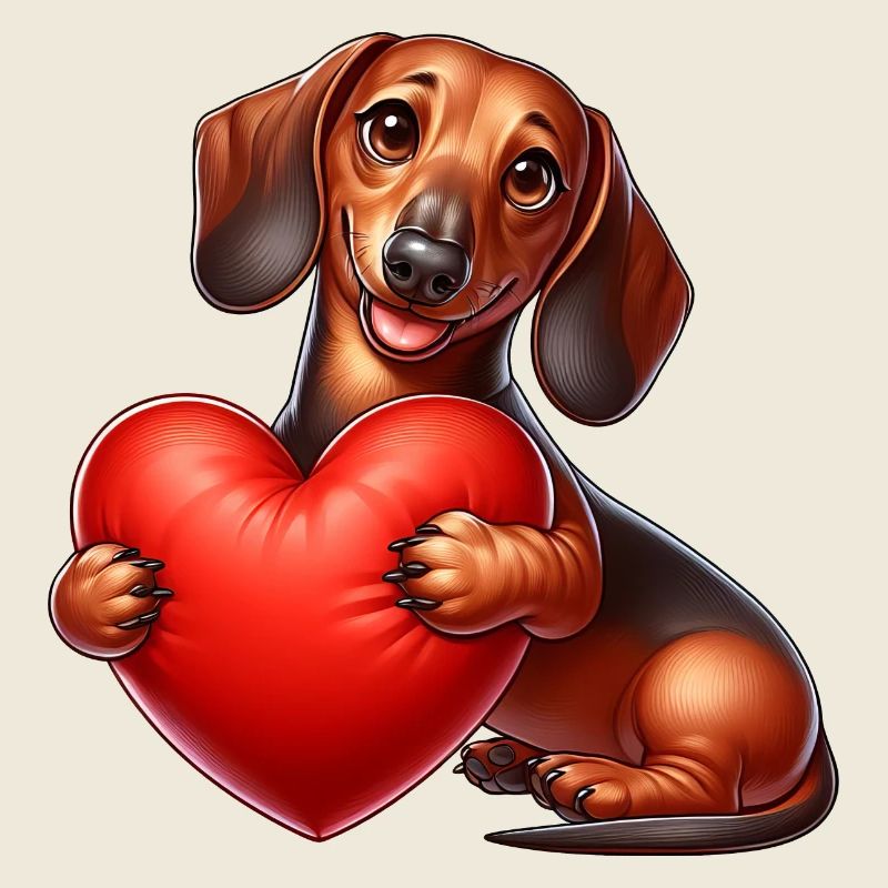 Dackel Welpe Cartoon