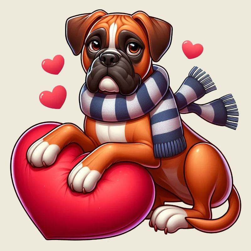 Boxer Chien Amour