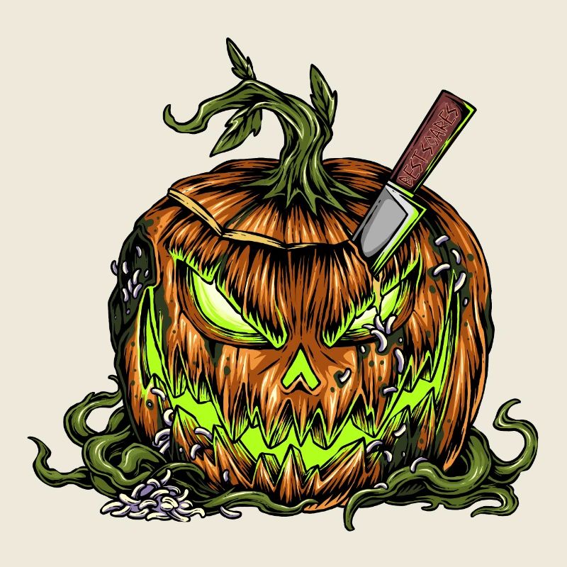 Evil Halloween Pumpkin