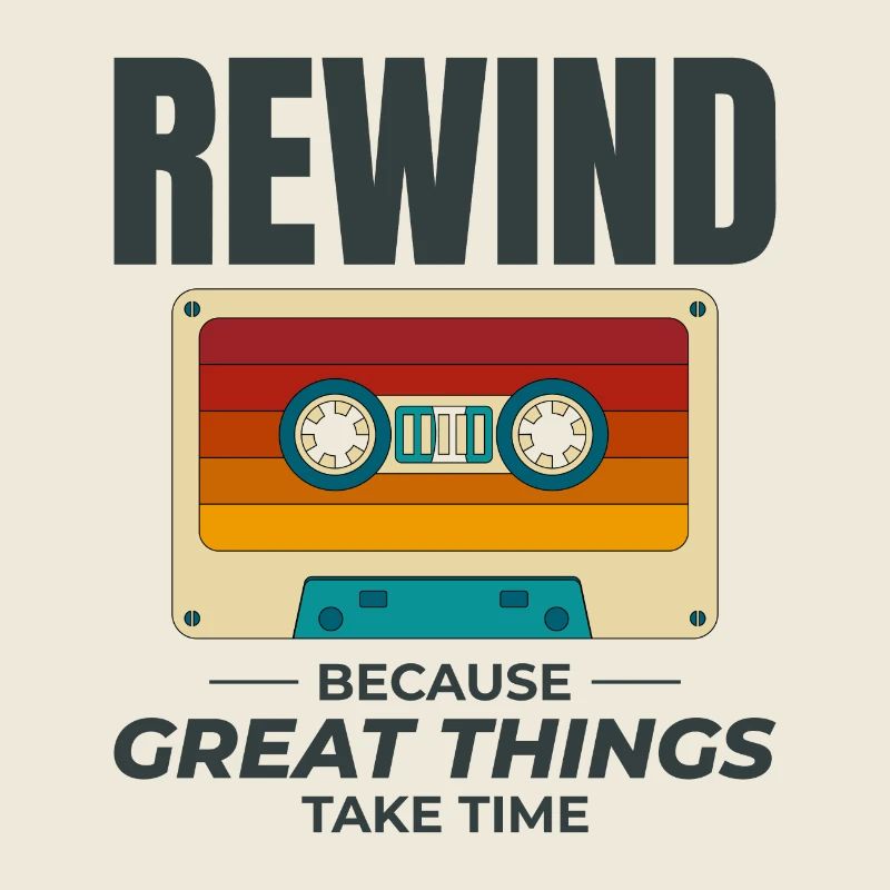 Cassette Tape Rewinding 80s Nostalgia Retro 1980s