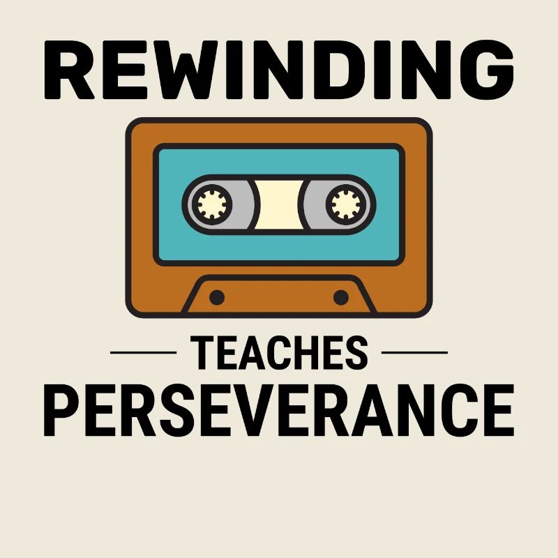 Cassette Tape Rewinding 80s Nostalgia Retro 1980s