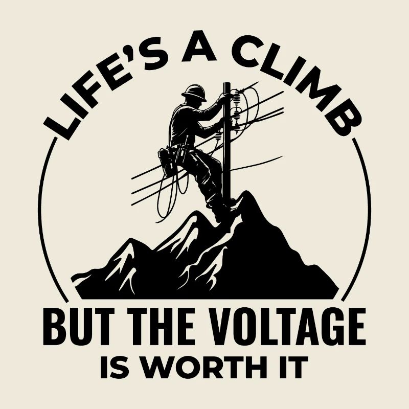 Lineman Voltage Climb Power Work Inspirant