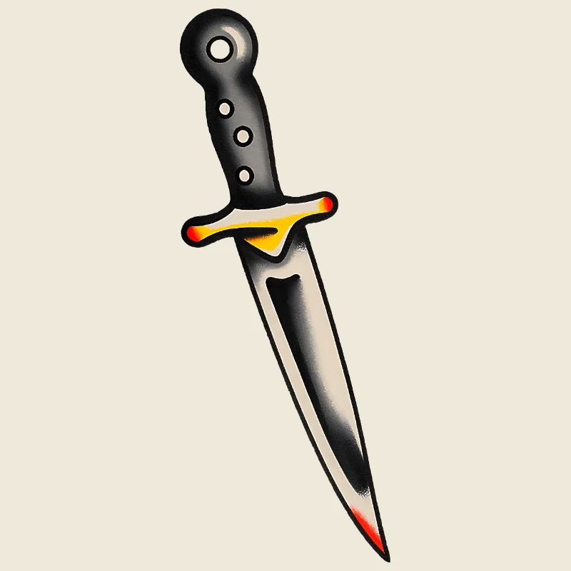 Classic Tattoo Dagger