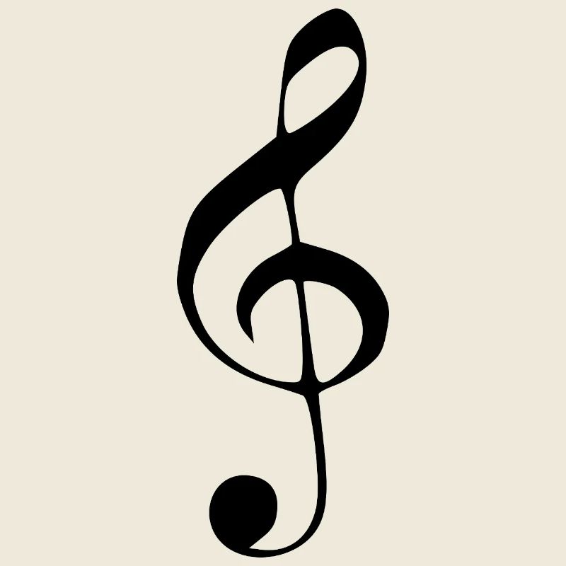 Clé de musique Note note de musique noire