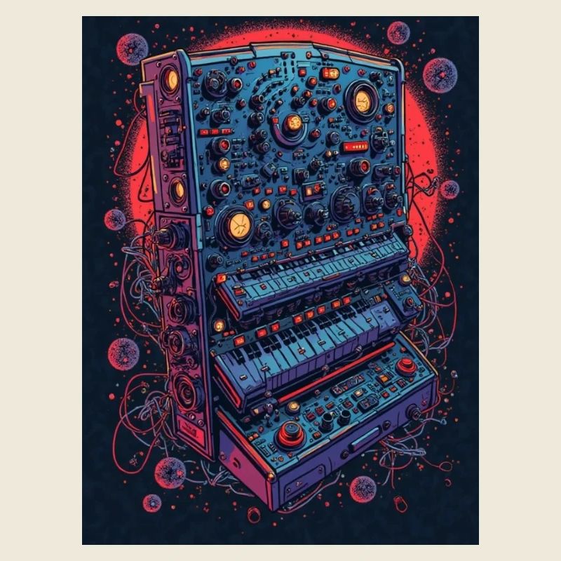 Futuristisches elektronisches Musikgerät