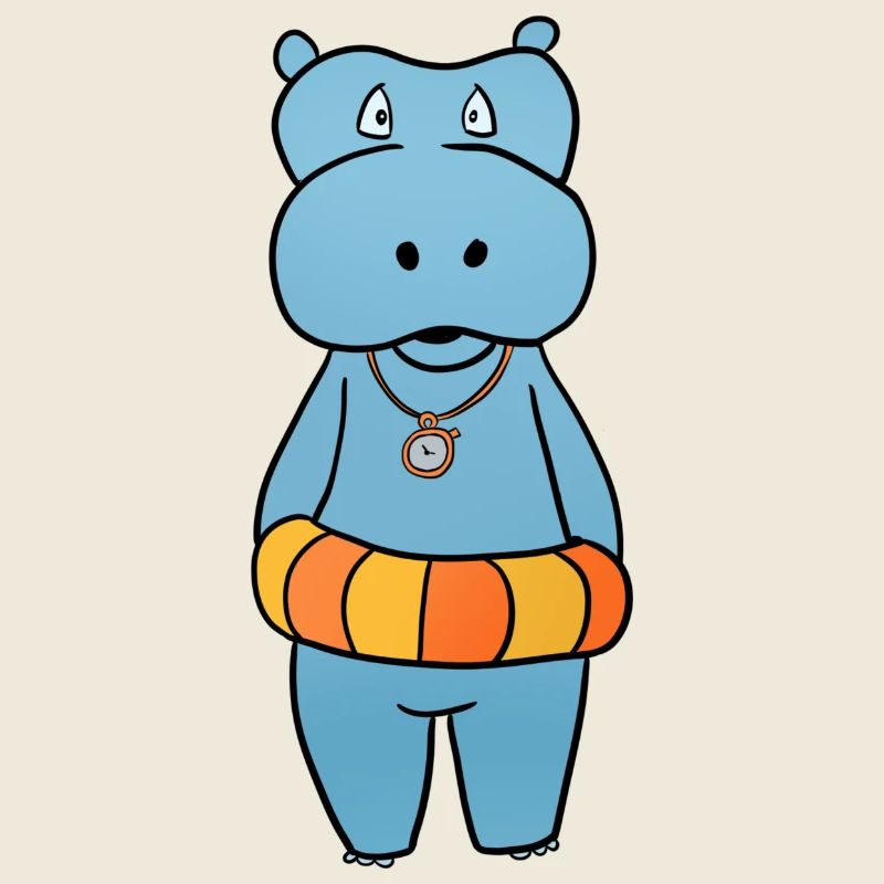 Nilpferd Schwimmring