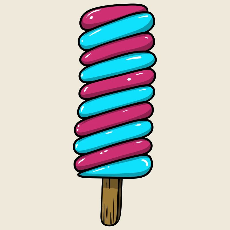 Eis | Rosa Pink Blau Eiscreme | Ice Cream