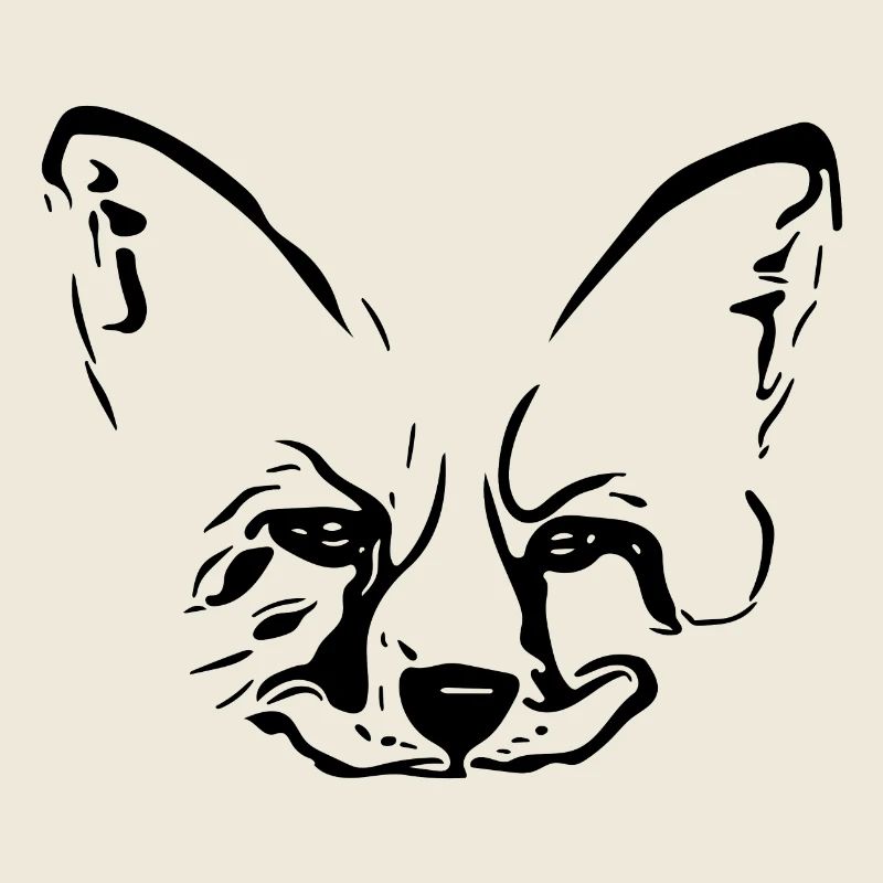 Fuchs Portrait Vintage Head Dessin