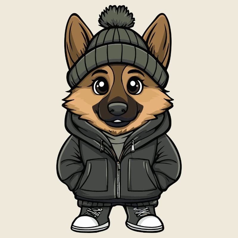 Schäferhund Hund Winter