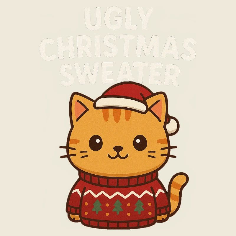 Cat Ugly Christmas Sweater