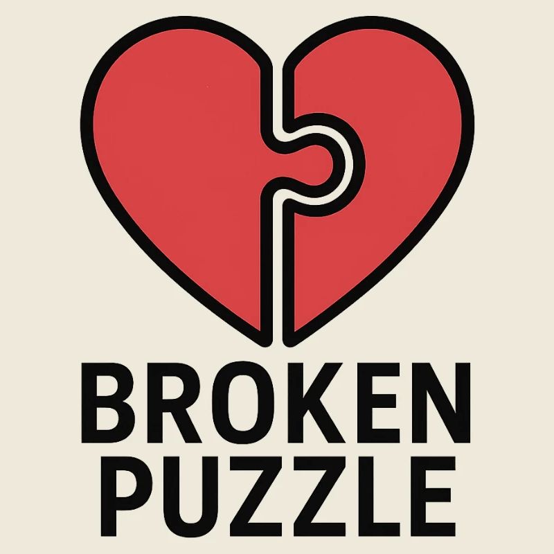 Puzzled heart design