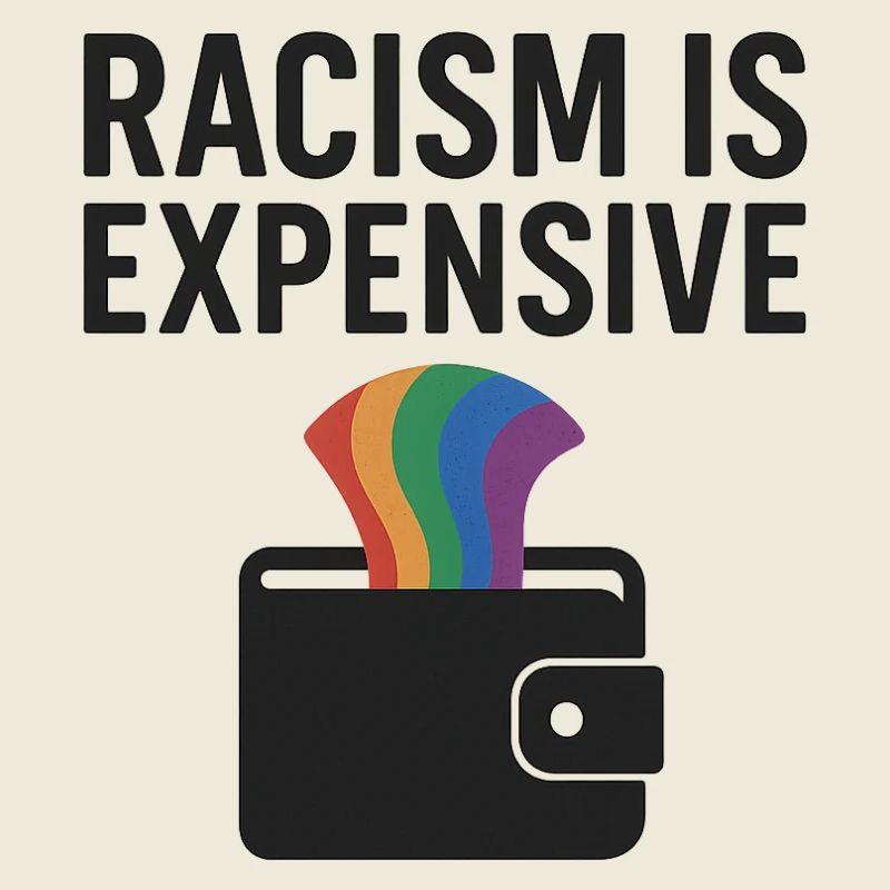 Racism Is Expensive – Rainbow Wallet