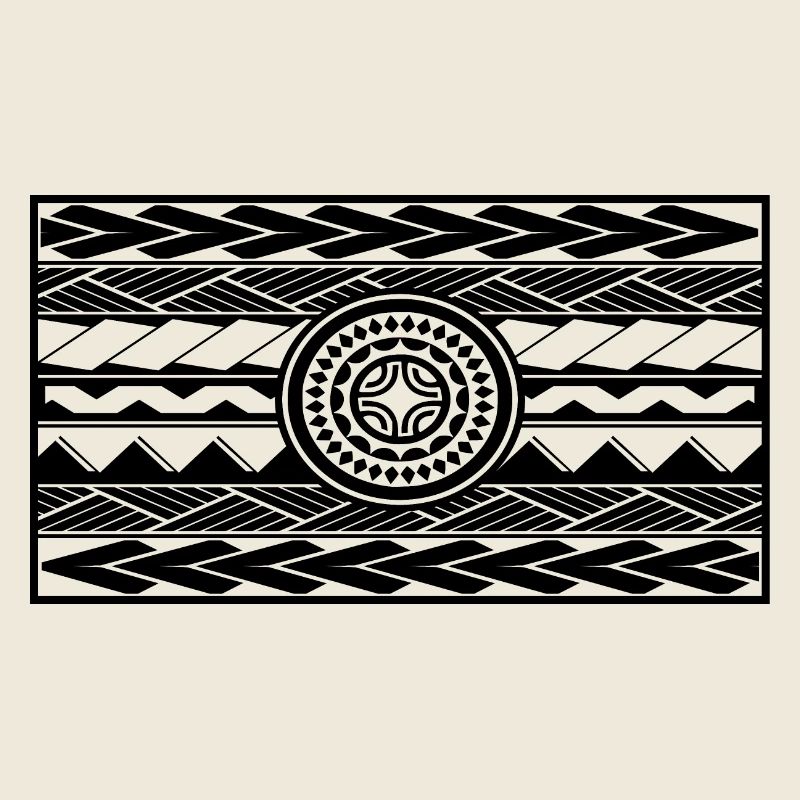 Maori schwarz