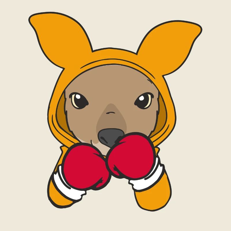 Kangaroo Boxer Martial Athlete Sparring Sport Boxing