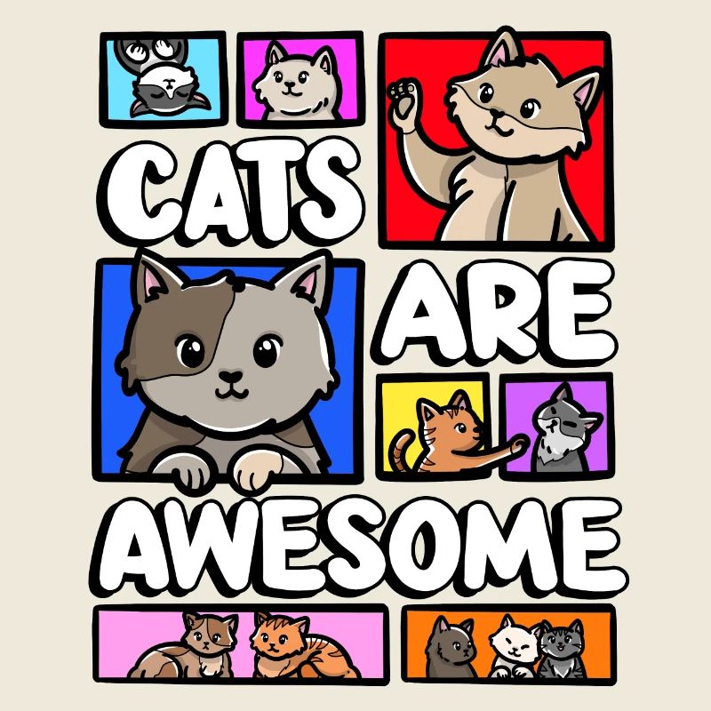 Cats are awesome, kitten lover meme,