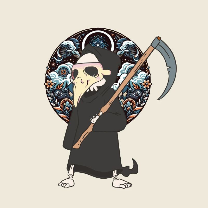 Halloween Sensenmann Tod Mittelalter