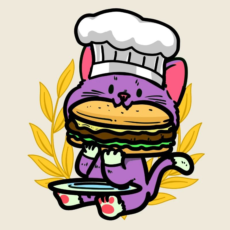 Cats, Child, Burger, Snacking, Hunger, Fast Food, Kid