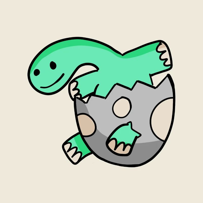 Dinosaurier Ei Dino Motiv