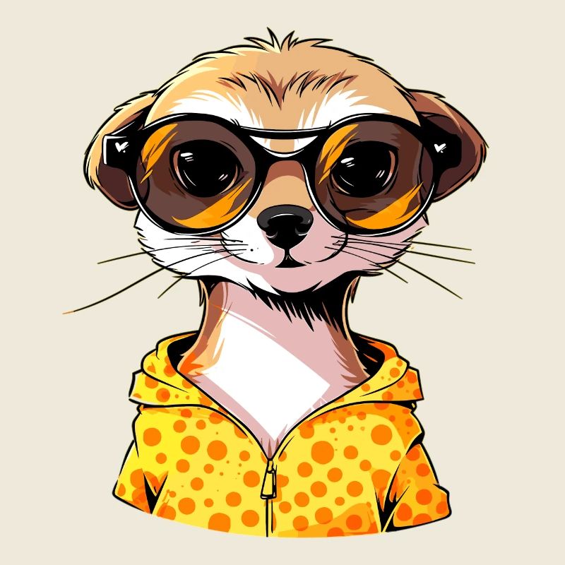 Erdmännchen Mit Sonnenbrille Meerkat