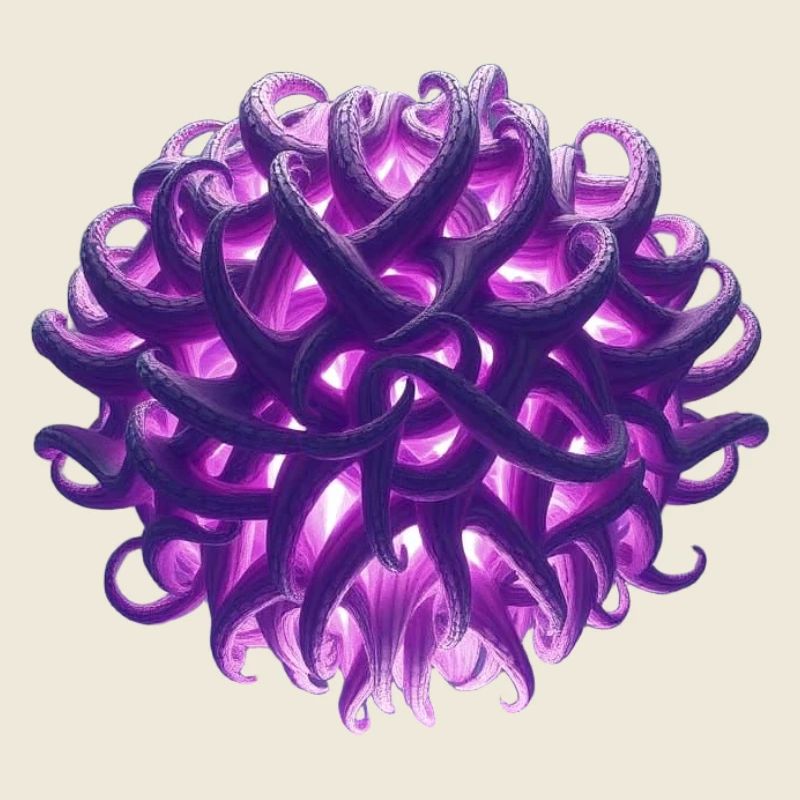 lila Tentakel-Kugel