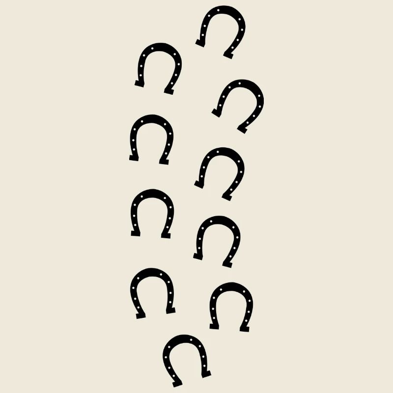 Empreintes en fer à cheval