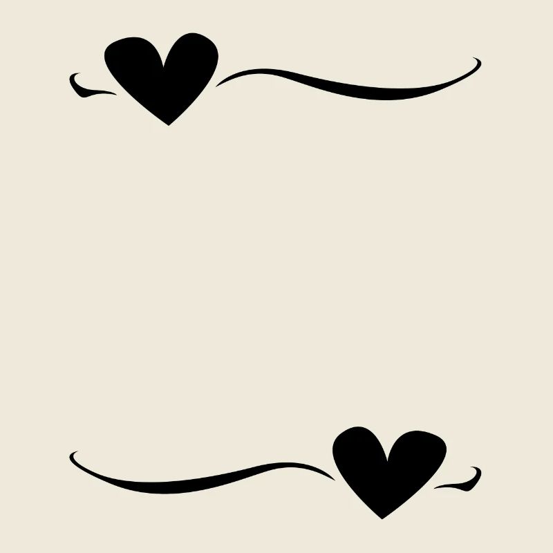 Linie Herz Strich Ornament