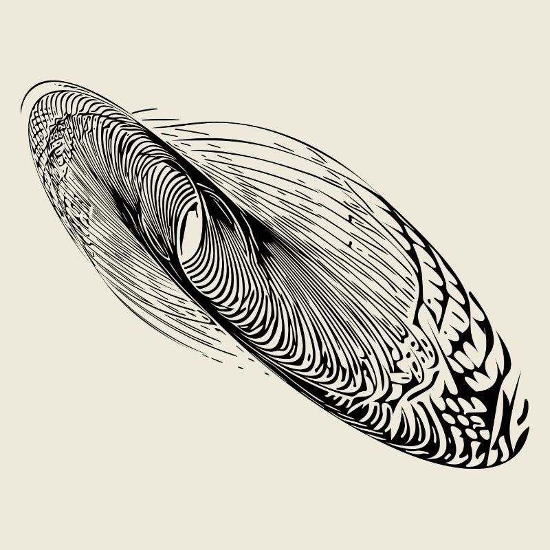 Ellipse abstraite de forme d’oscillation