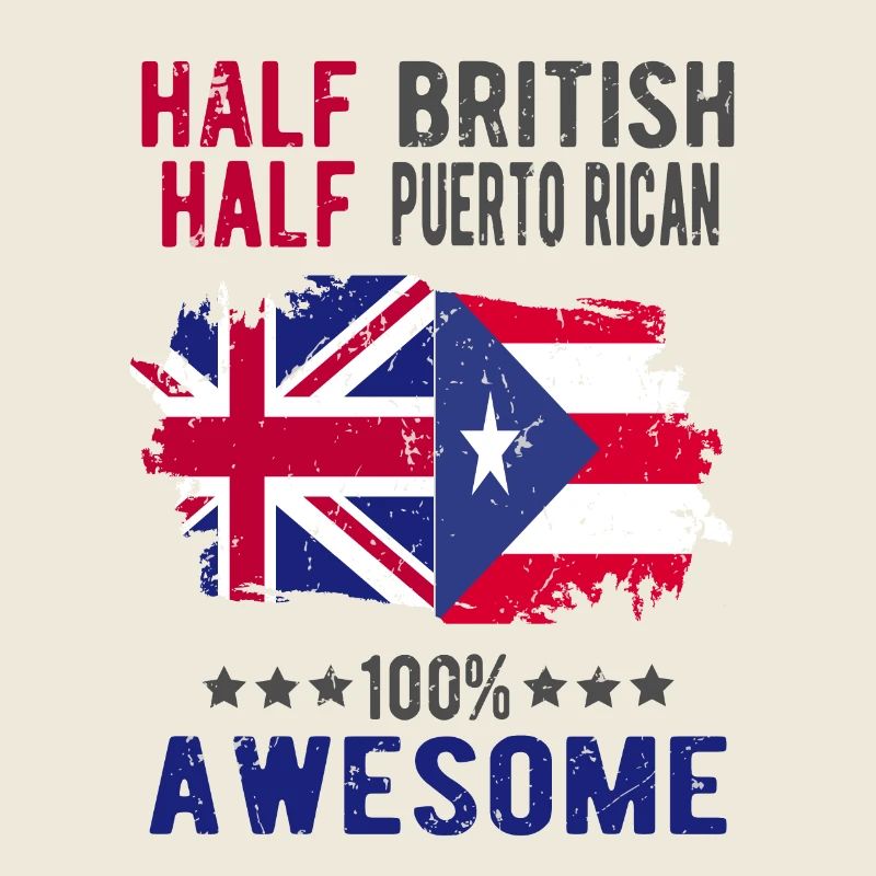 Half British Half Puerto Rican