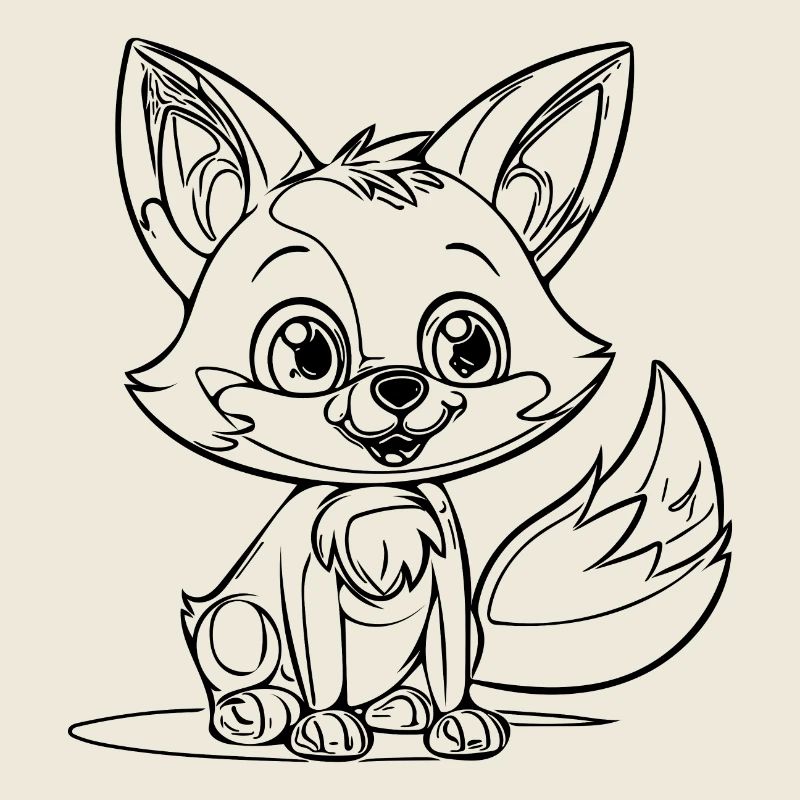 Süsses kleines Kinder Fuchs Portrait