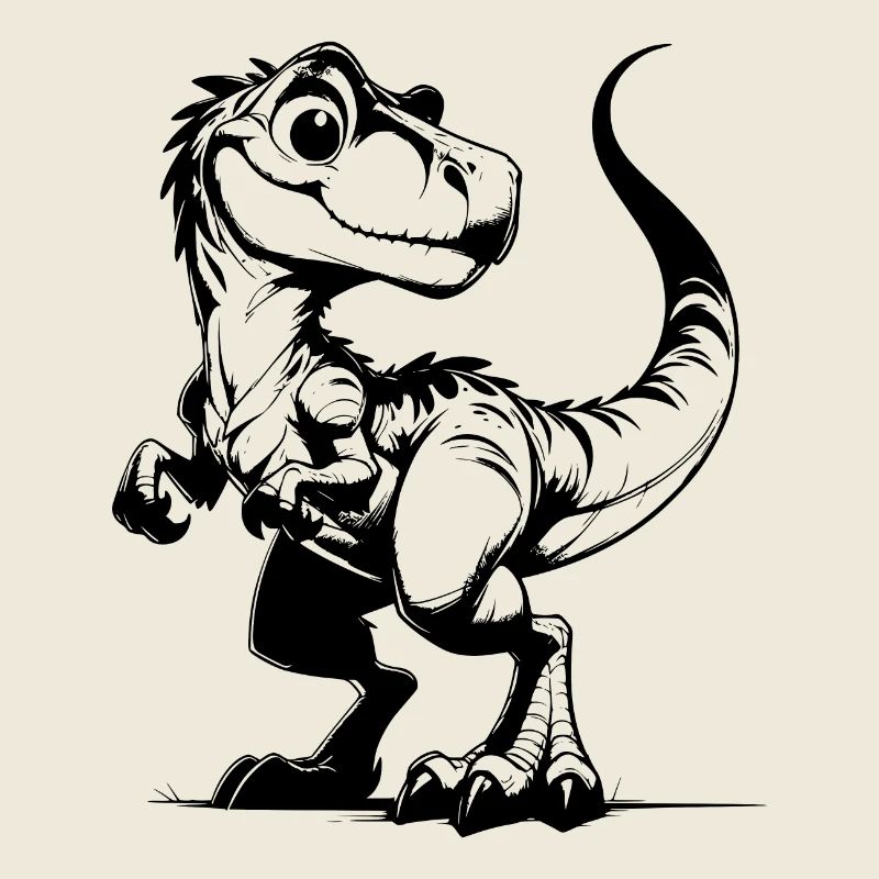 Kids Dinosaur Baby Drawing Nature Sketch