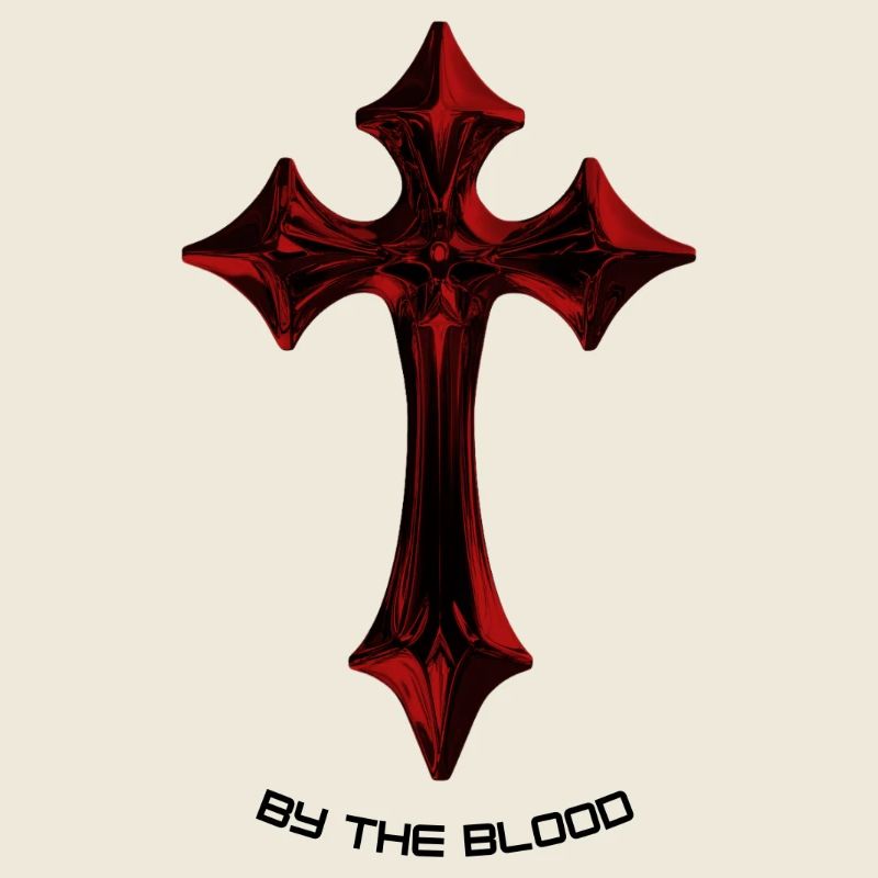 Talisman de la Croix gothique rouge