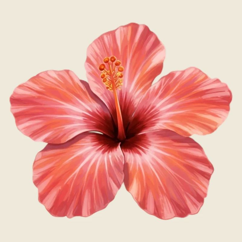Éclaboussure de floraison d’hibiscus rose