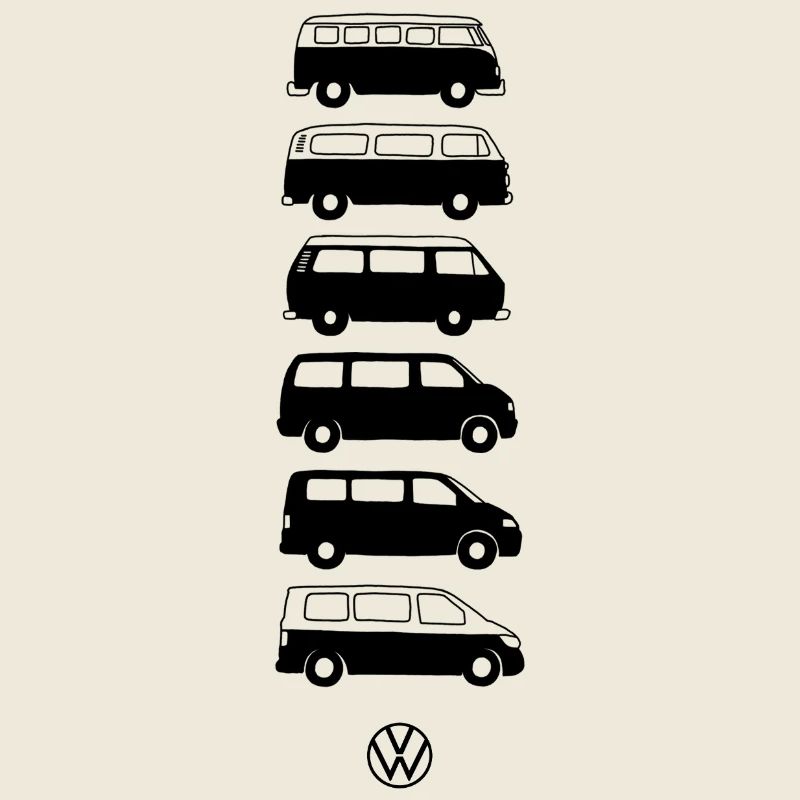 Volkswagen Verticale VW Camper Evolution Mit Logo