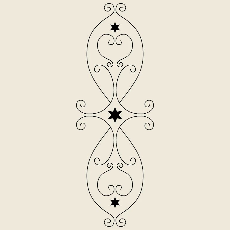 Symmetrisches Sternmuster