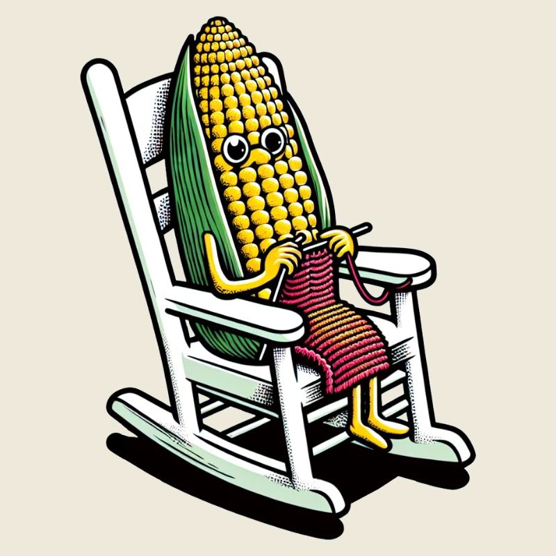 Grandma Corn and Her Cozy Yarn
